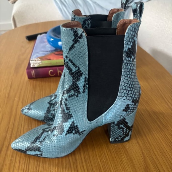 Paris Texas Blue Snake Boots - Picture 2 of 3